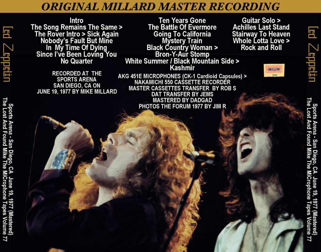 Led Zeppelin San Diego 1977 - Heart of Markness